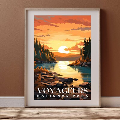 Voyageurs National Park Poster, Travel Art, Office Poster, Home Decor | S6 - image4